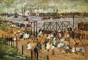 Maurice Prendergast The East River oil on canvas